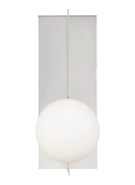 Orbel One Light Wall Sconce in Polished Nickel