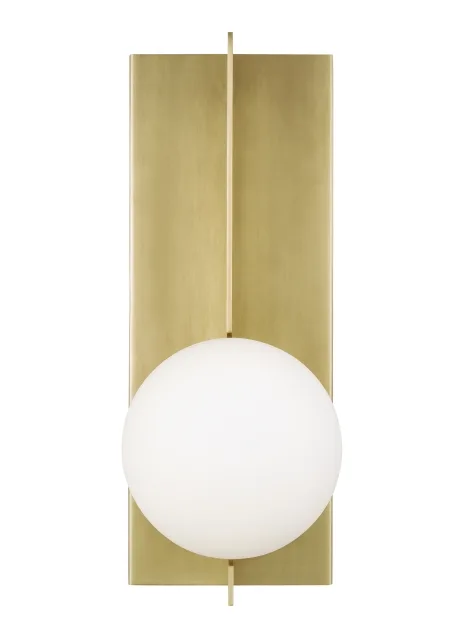 Orbel LED Wall Sconce in Aged Brass