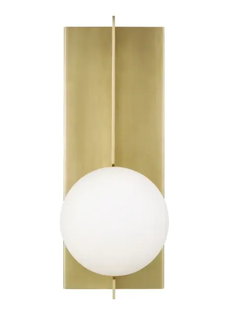 Orbel LED Wall Sconce in Aged Brass