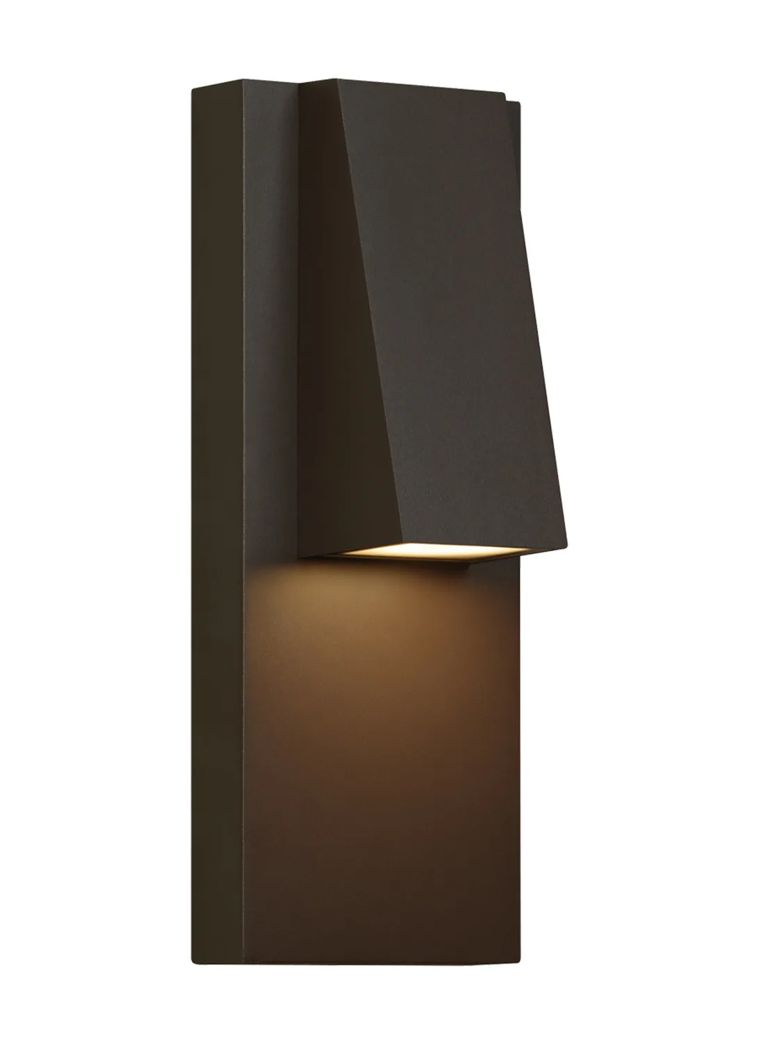 Peak LED Outdoor Wall Lantern in Bronze