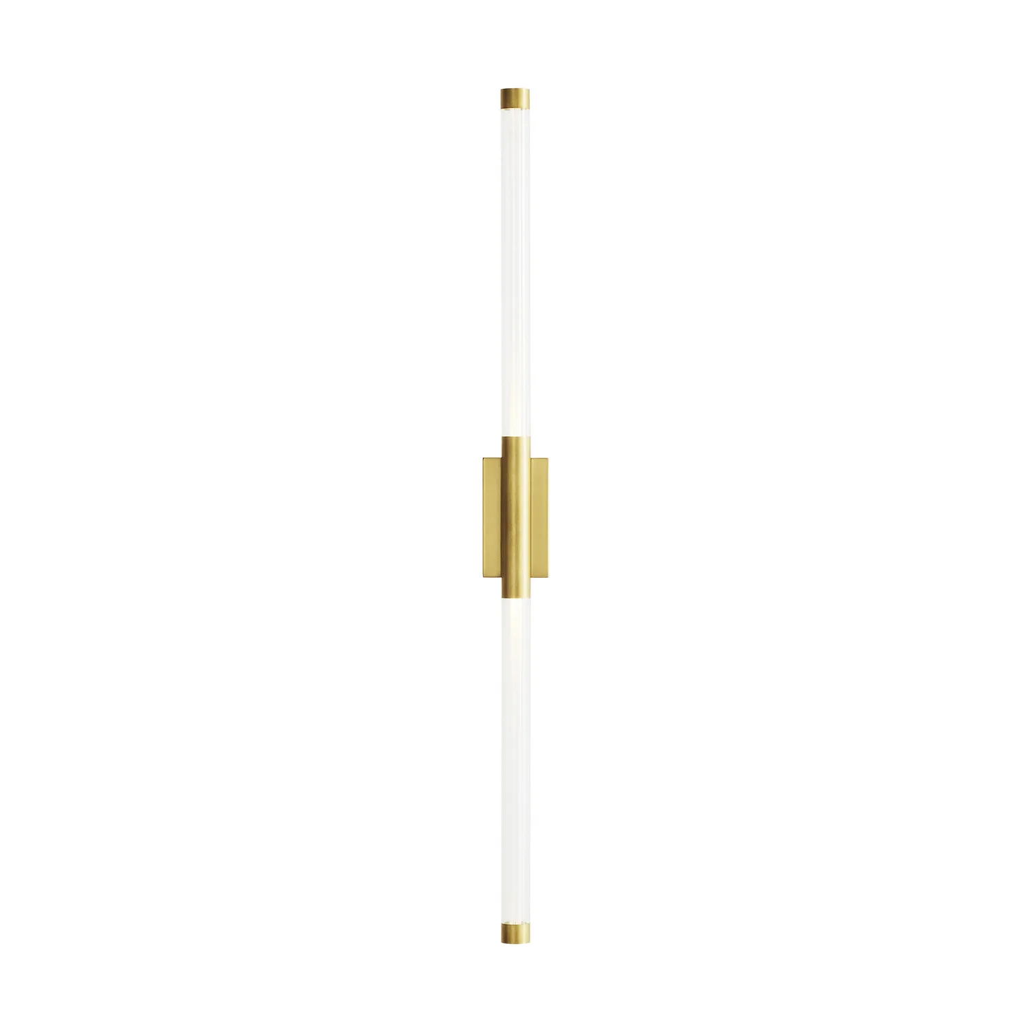 Phobos LED Wall Sconce in Natural Brass