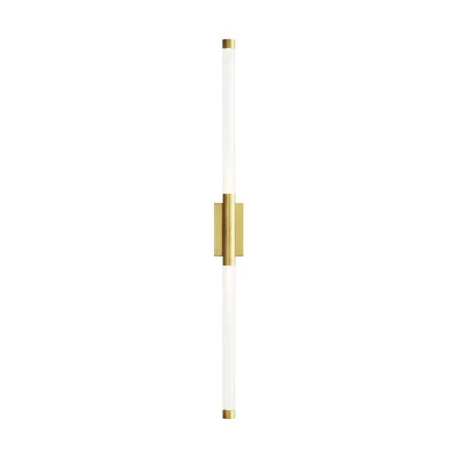 Phobos LED Wall Sconce in Natural Brass