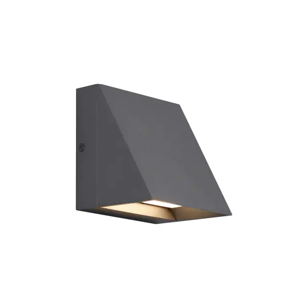 Pitch LED Outdoor Wall Sconce in Charcoal