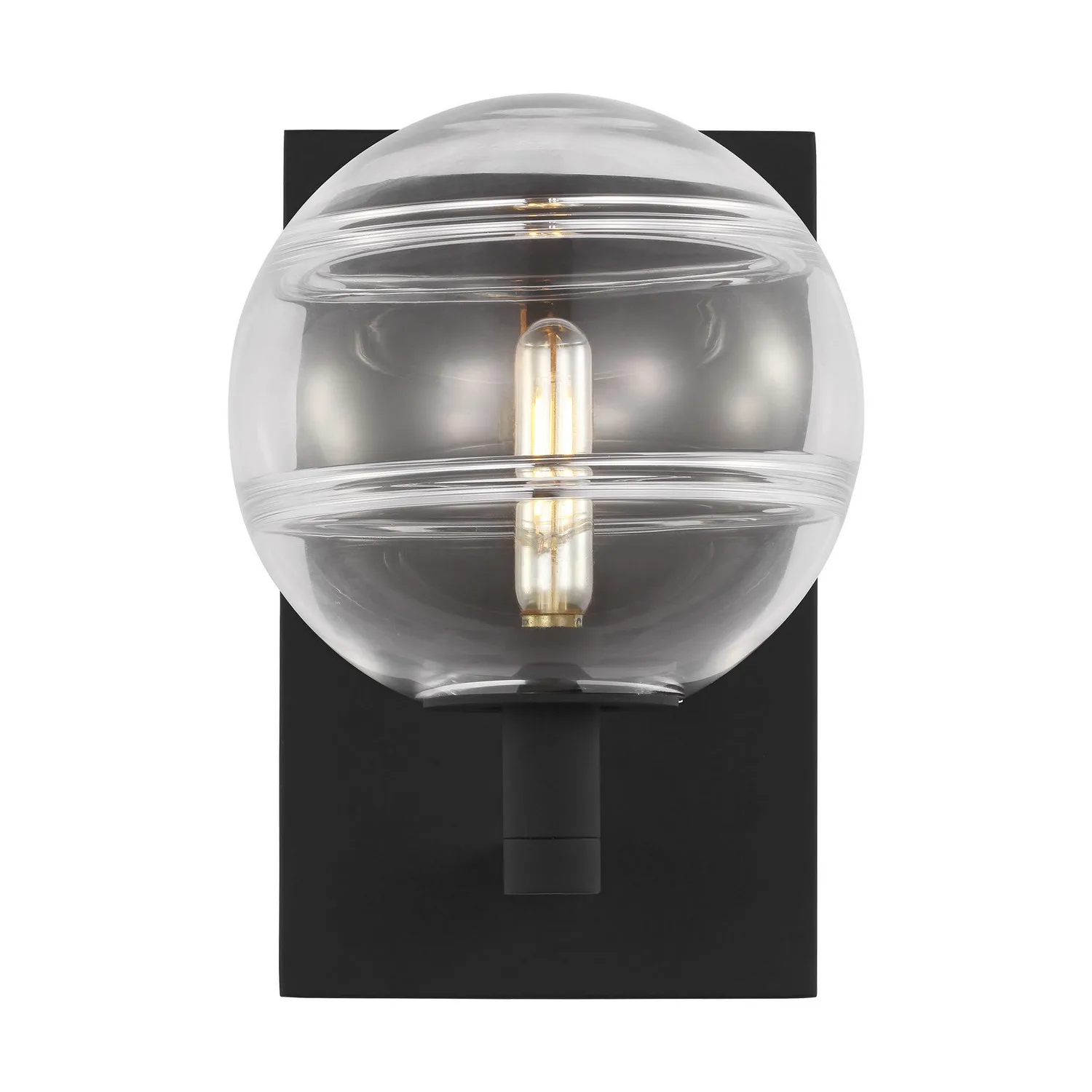 Sedona One Light Wall Sconce in Nightshade Black