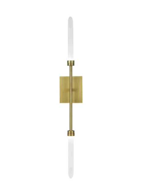 Spur LED Wall Sconce in Aged Brass