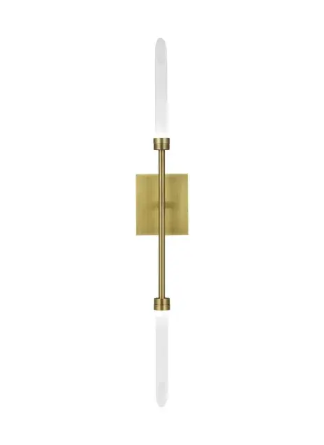 Spur LED Wall Sconce in Aged Brass