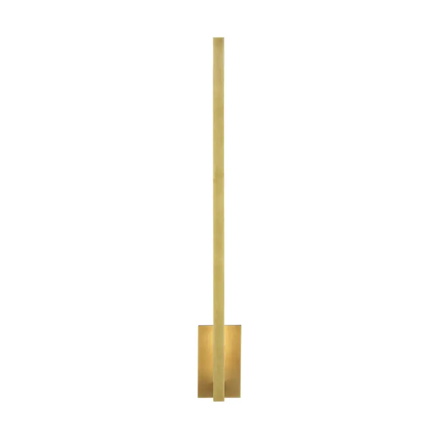 Stagger LED Wall Sconce in Natural Brass