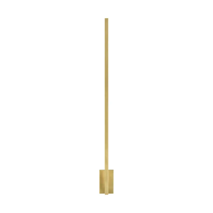 Stagger LED Wall Sconce in Natural Brass