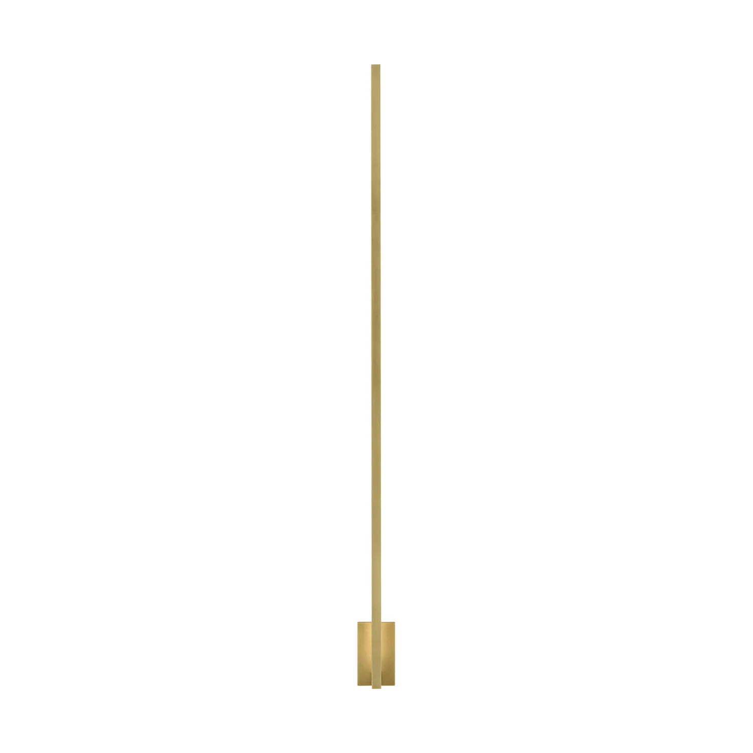 Stagger Large LED Wall Sconce in Natural Brass