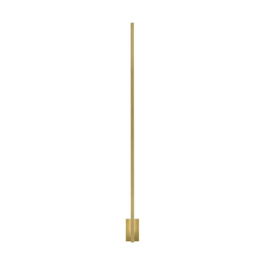 Stagger Large LED Wall Sconce in Natural Brass