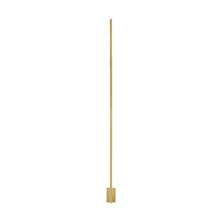 Stagger X-Large LED Wall Sconce in Natural Brass