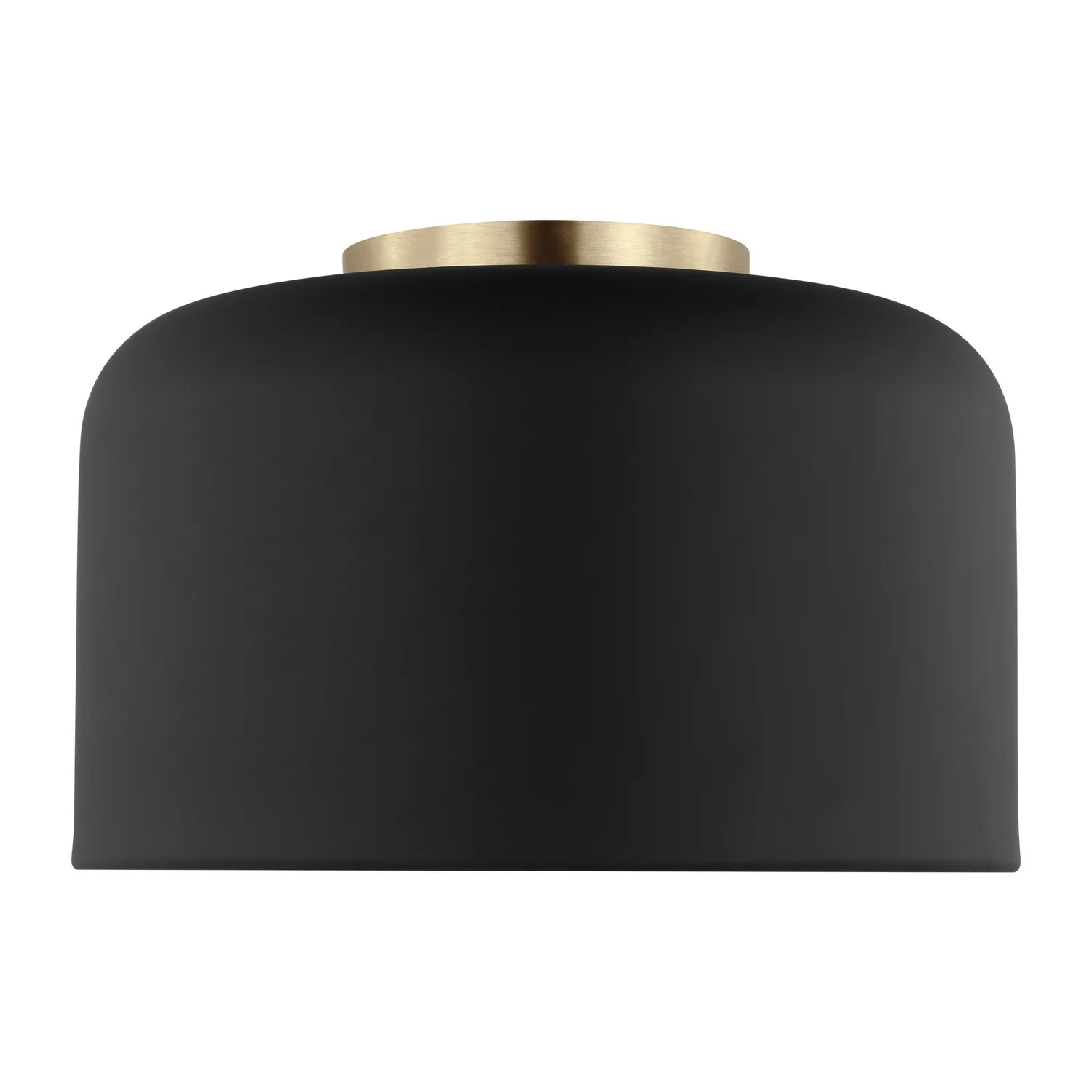 Malone LED Flush Mount in Midnight Black