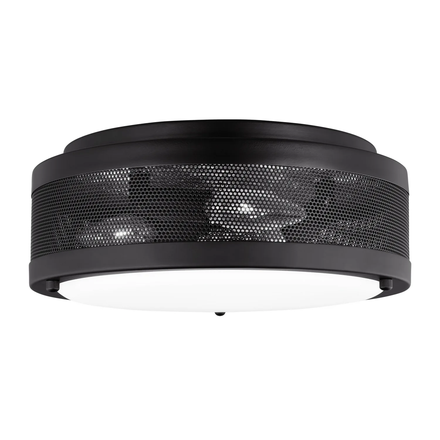 Vander LED Flush Mount in Midnight Black