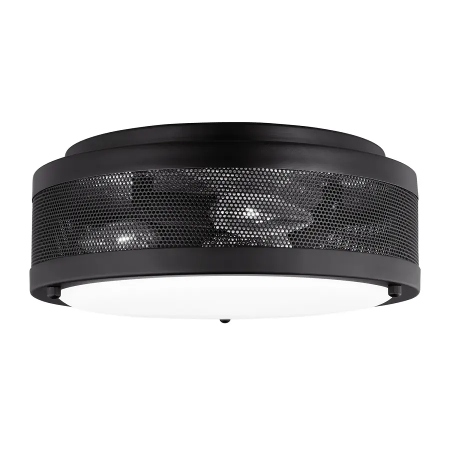 Vander LED Flush Mount in Midnight Black