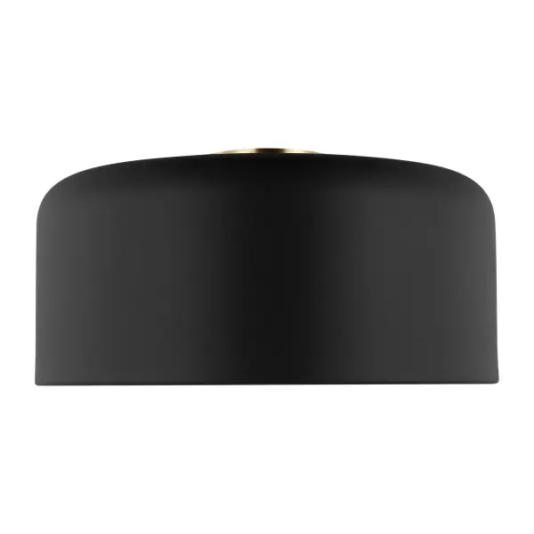 Malone LED Flush Mount in Midnight Black