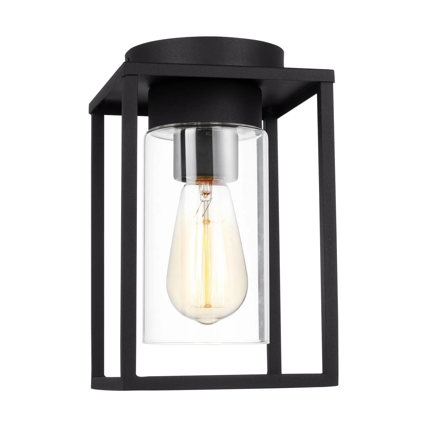 Vado One Light Outdoor Flush Mount in Black