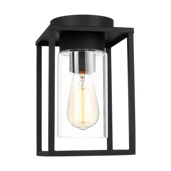 Vado One Light Outdoor Flush Mount in Black