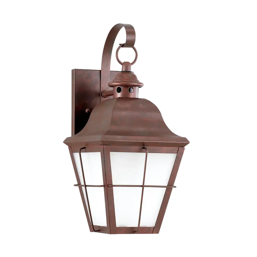 Chatham Small Wall Lantern in Weathered Copper - Image 2