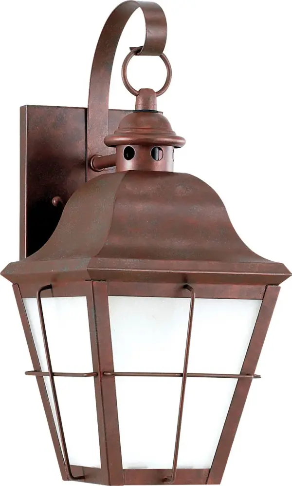 Chatham Small Wall Lantern in Weathered Copper - Image 3