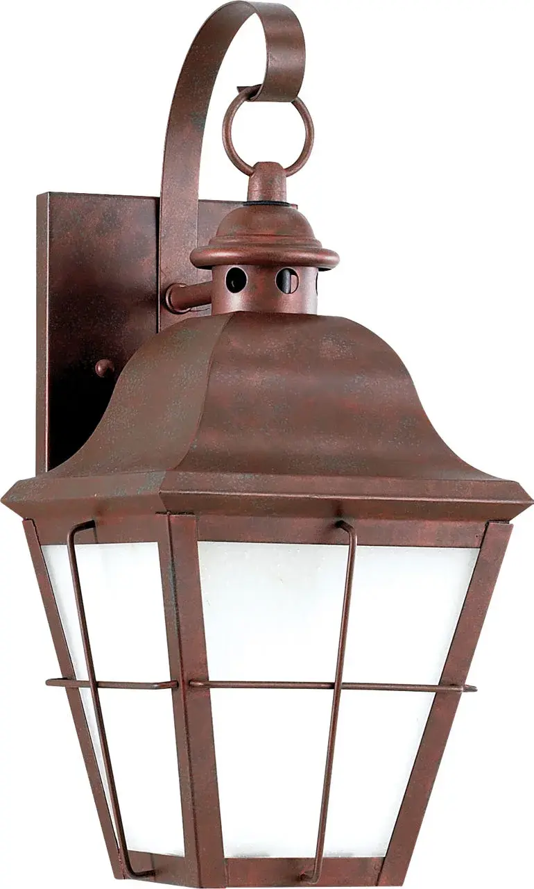 Chatham Small Wall Lantern in Weathered Copper - Image 3