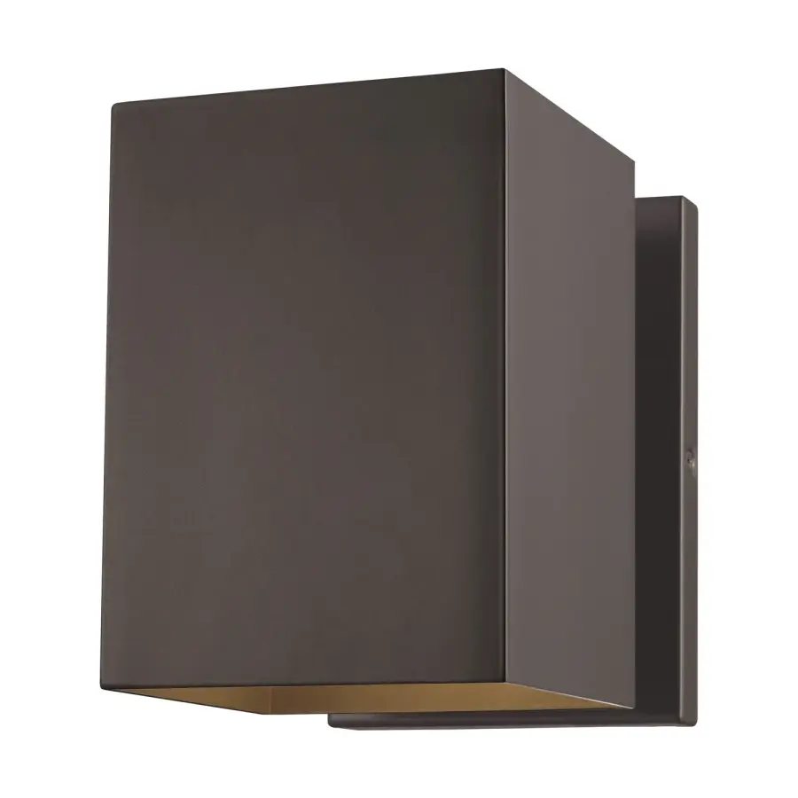 Pohl One Light Outdoor Wall Lantern in Bronze