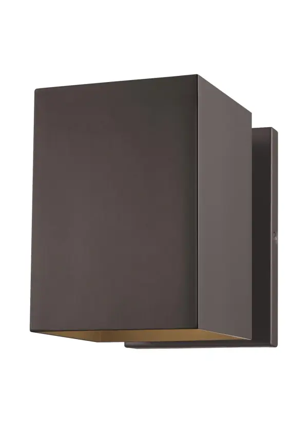 Pohl One Light Outdoor Wall Lantern in Bronze