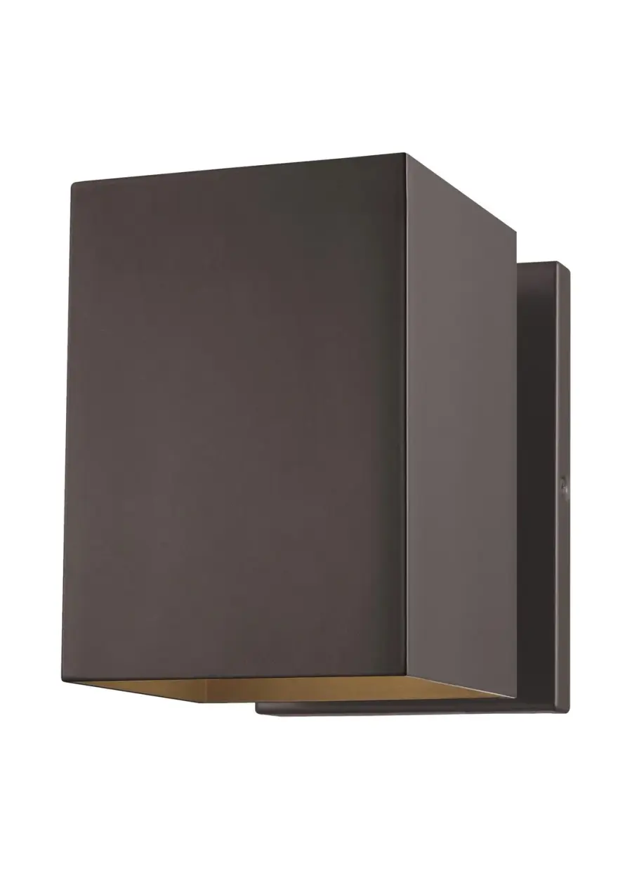 Pohl One Light Outdoor Wall Lantern in Bronze
