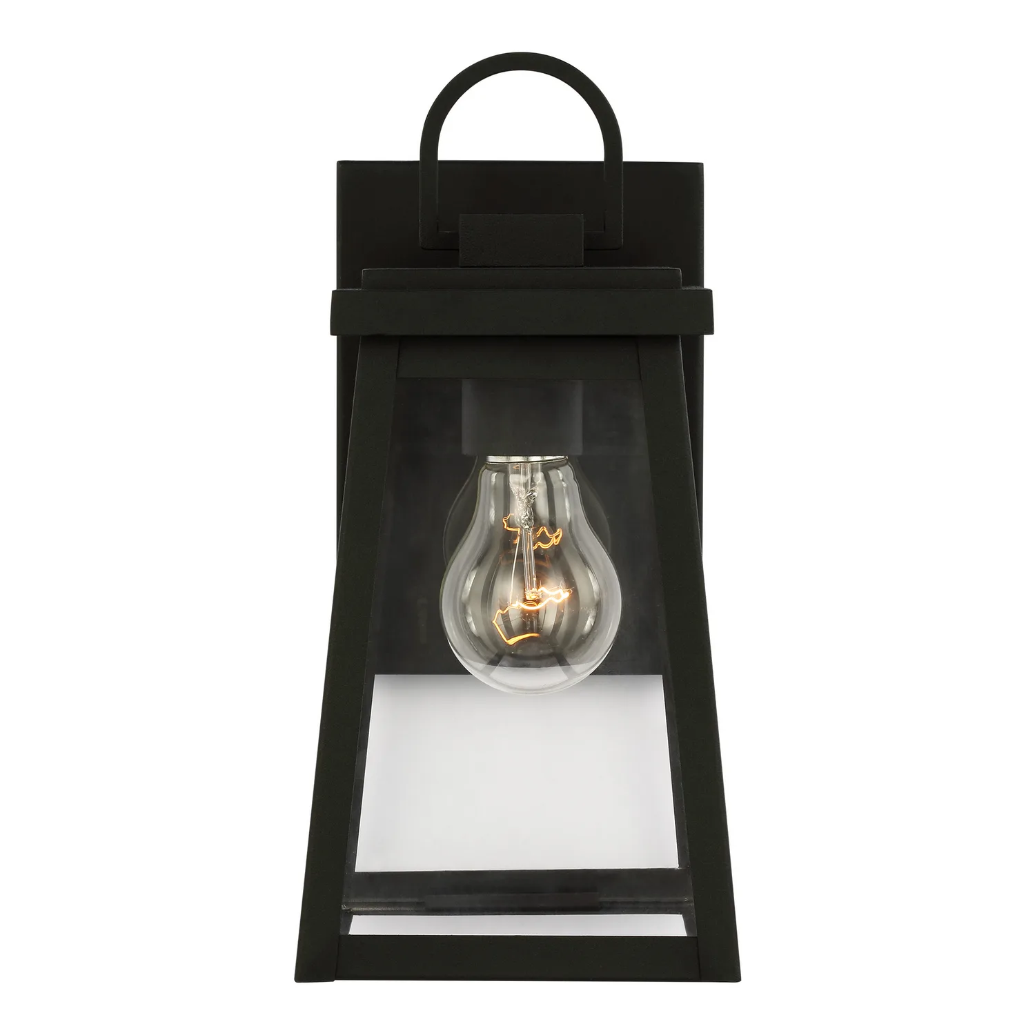 Founders One Light Outdoor Wall Lantern in Black