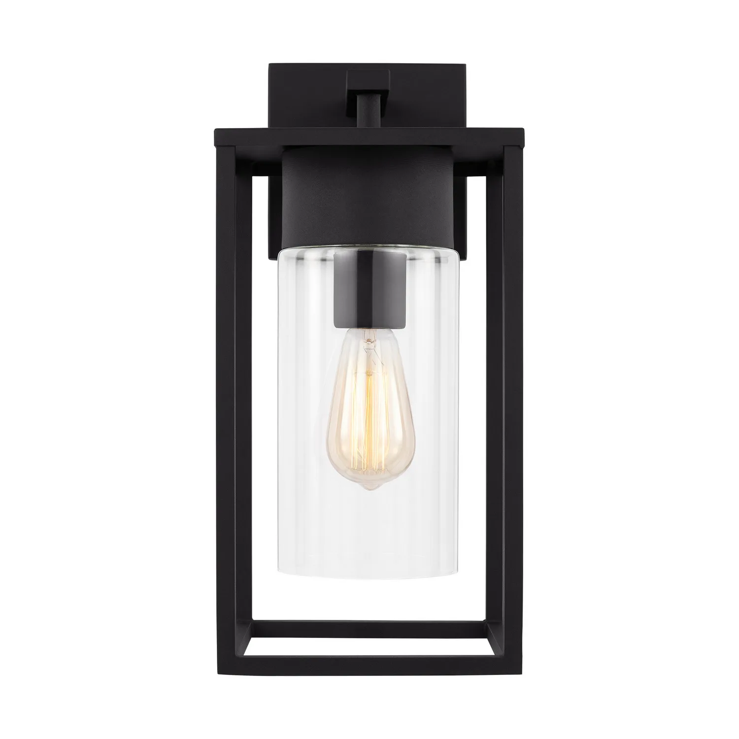 Vado One Light Outdoor Wall Lantern in Black