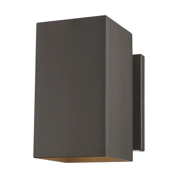 The Pohl outdoor wall lantern combines architectural elegance with practical outdoor lighting. Its rectangular column design with vertical channels creates subtle visual interest while maintaining a minimalist aesthetic.