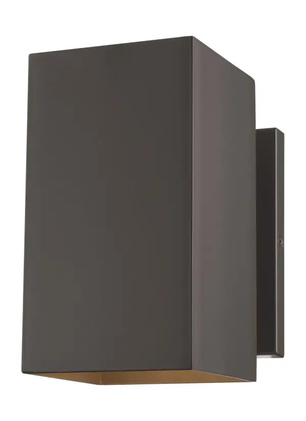 Pohl One Light Outdoor Wall Lantern in Bronze
