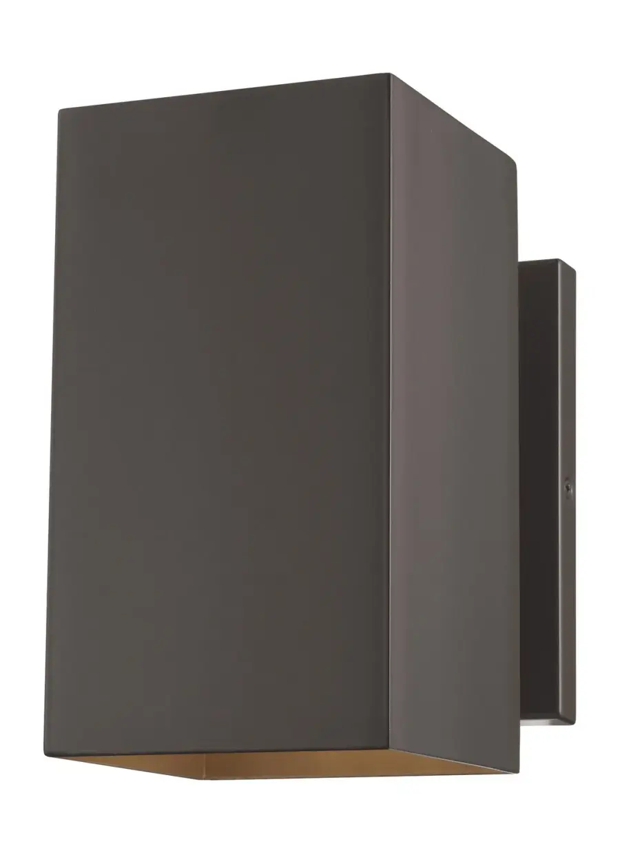 Pohl One Light Outdoor Wall Lantern in Bronze