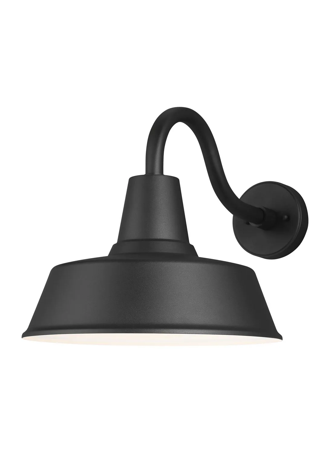 Barn Light One Light Outdoor Wall Lantern in Black