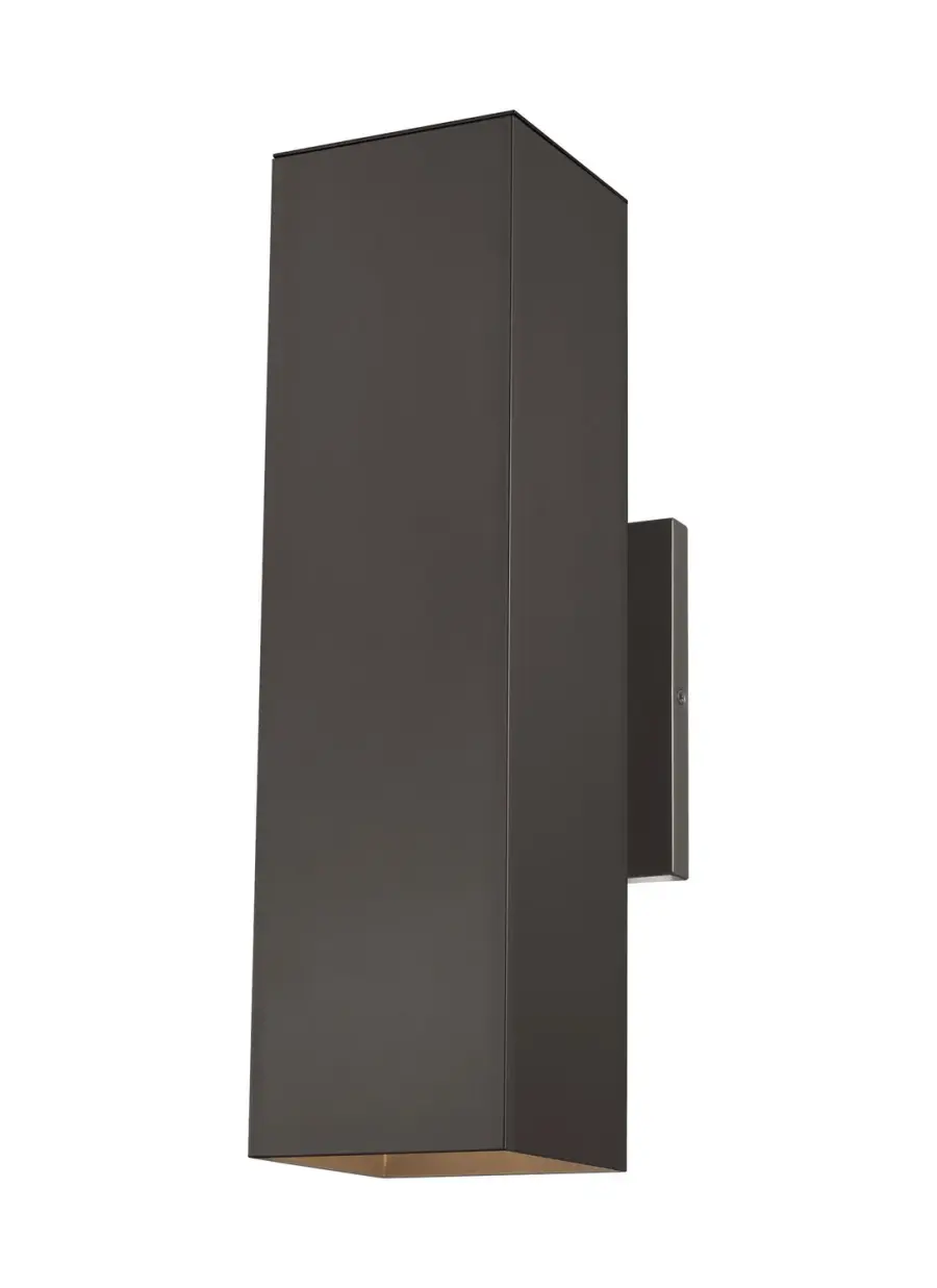 Pohl Two Light Outdoor Wall Lantern in Bronze