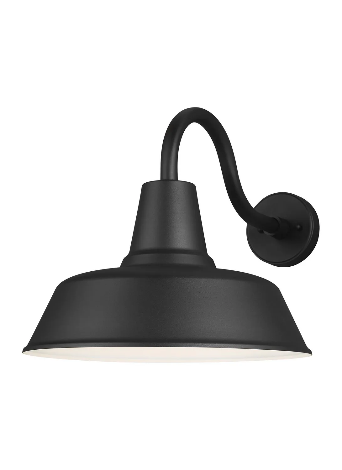 Barn Light One Light Outdoor Wall Lantern in Black