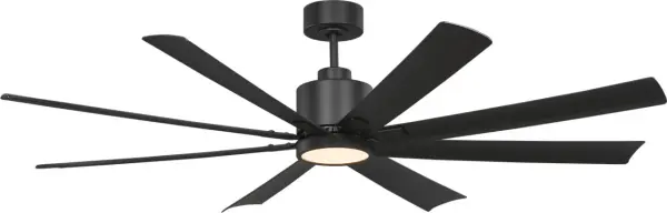 Flera Smart 65" LED Ceiling Fan in Midnight Black - Image 3
