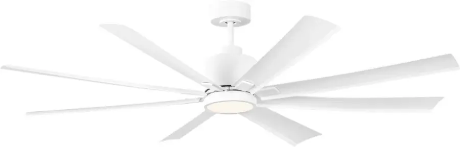 Flera Smart 65" LED Ceiling Fan with Matte White Blades - Image 2