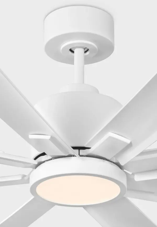 Flera Smart 65" LED Ceiling Fan with Matte White Blades - Image 4