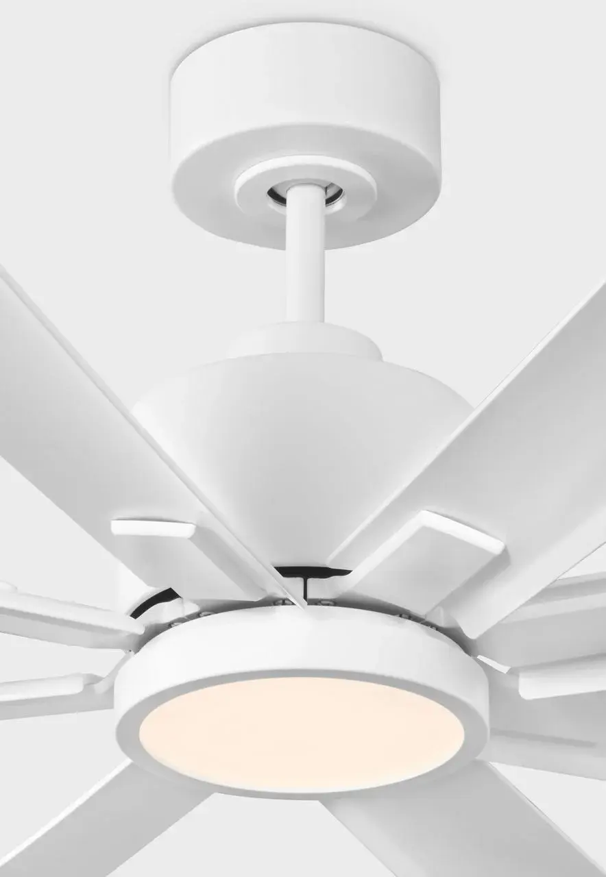 Flera Smart 65" LED Ceiling Fan with Matte White Blades - Image 4