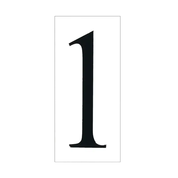 Practical white plastic number tile designed for address lighting systems. Provides clear visibility and durability for exterior home identification with a clean, modern aesthetic.