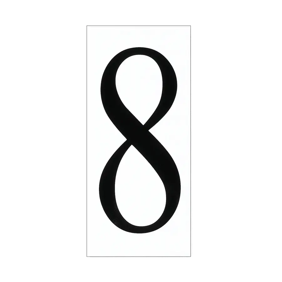 Address Light Number Tile 8