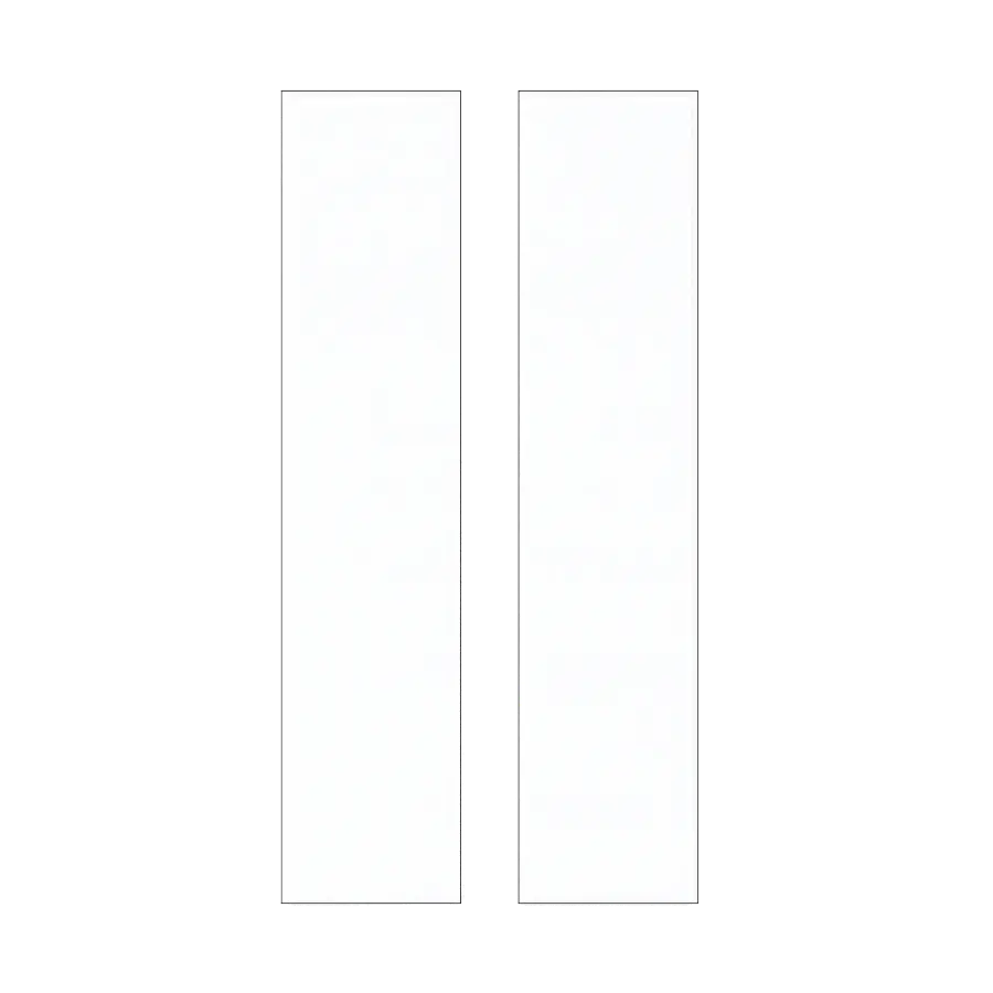 Address Light Number Tile - Half Blank White Plastic