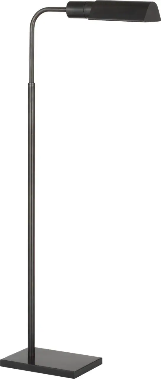 This cordless pharmacy floor lamp combines classic design with modern convenience. The adjustable arm and head allow precise light positioning, while the cordless feature provides placement flexibility anywhere in your space. - alternate view