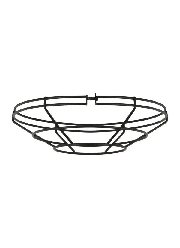This handcrafted aluminum cage accessory adds industrial character to Barn Light outdoor fixtures. The Blacksmith finish and protective cage design make it ideal for high-traffic outdoor areas requiring durability and style.