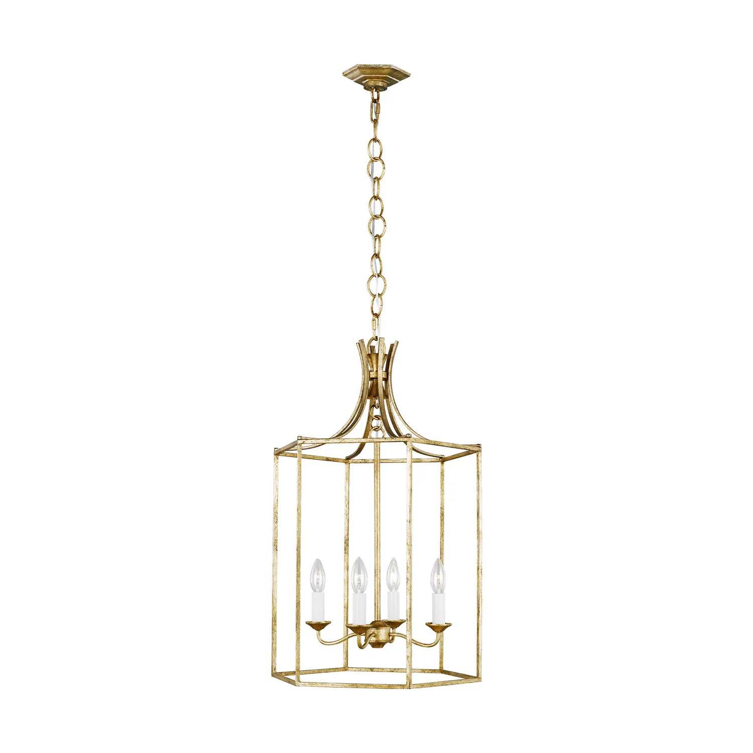 Bantry House Four Light Pendant in Antique Gild