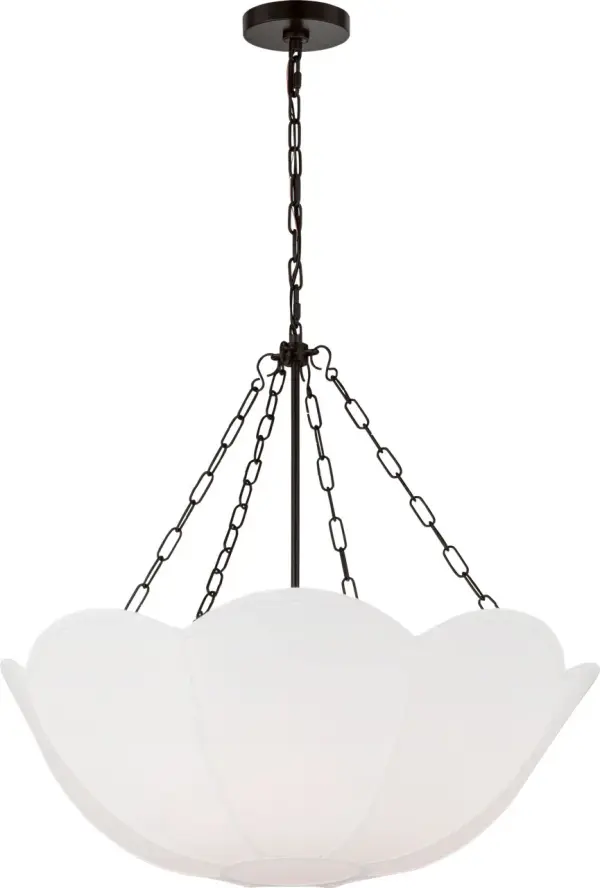 Elegant Small-Scale Chandelier with Industrial Charm - Image 2