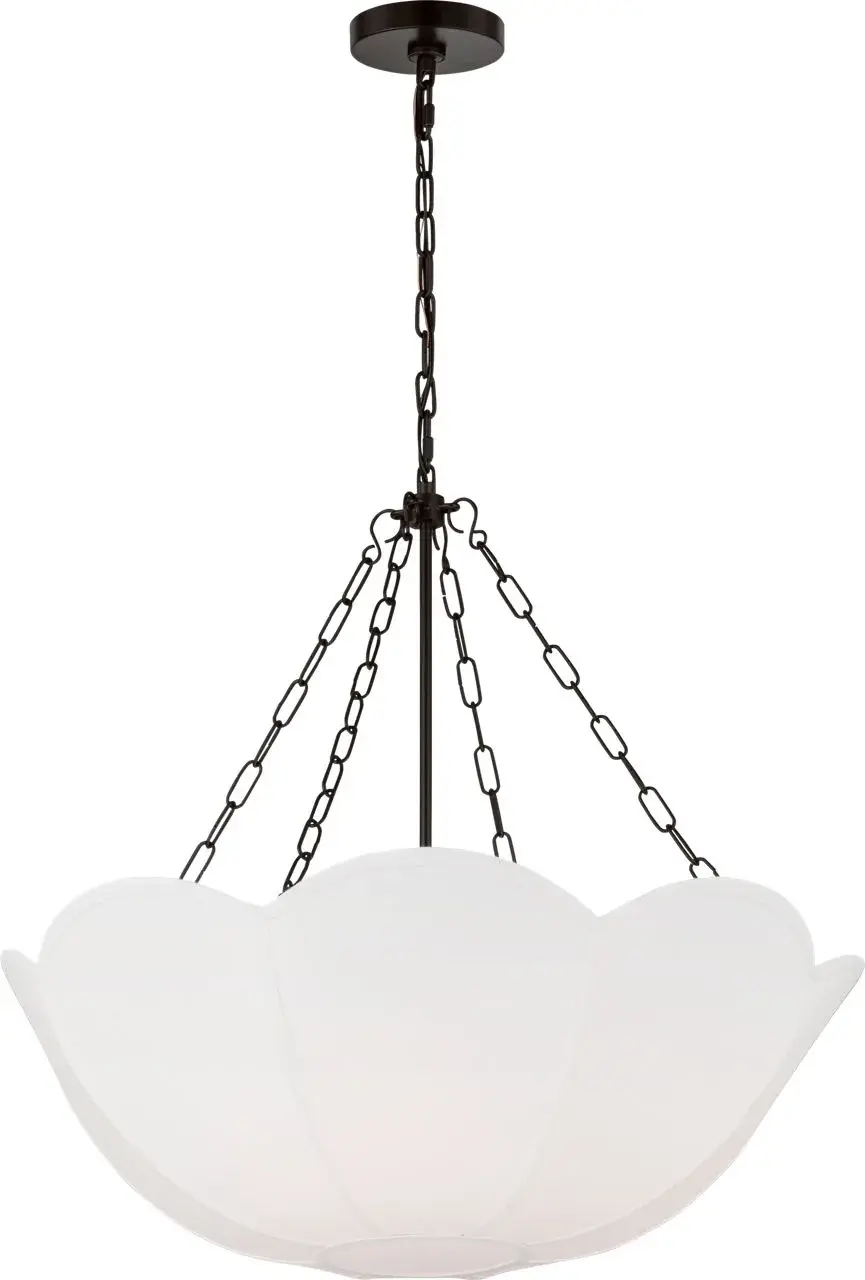 Elegant Small-Scale Chandelier with Industrial Charm - Image 2