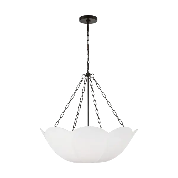 Elegant Small-Scale Chandelier with Industrial Charm - Image 3