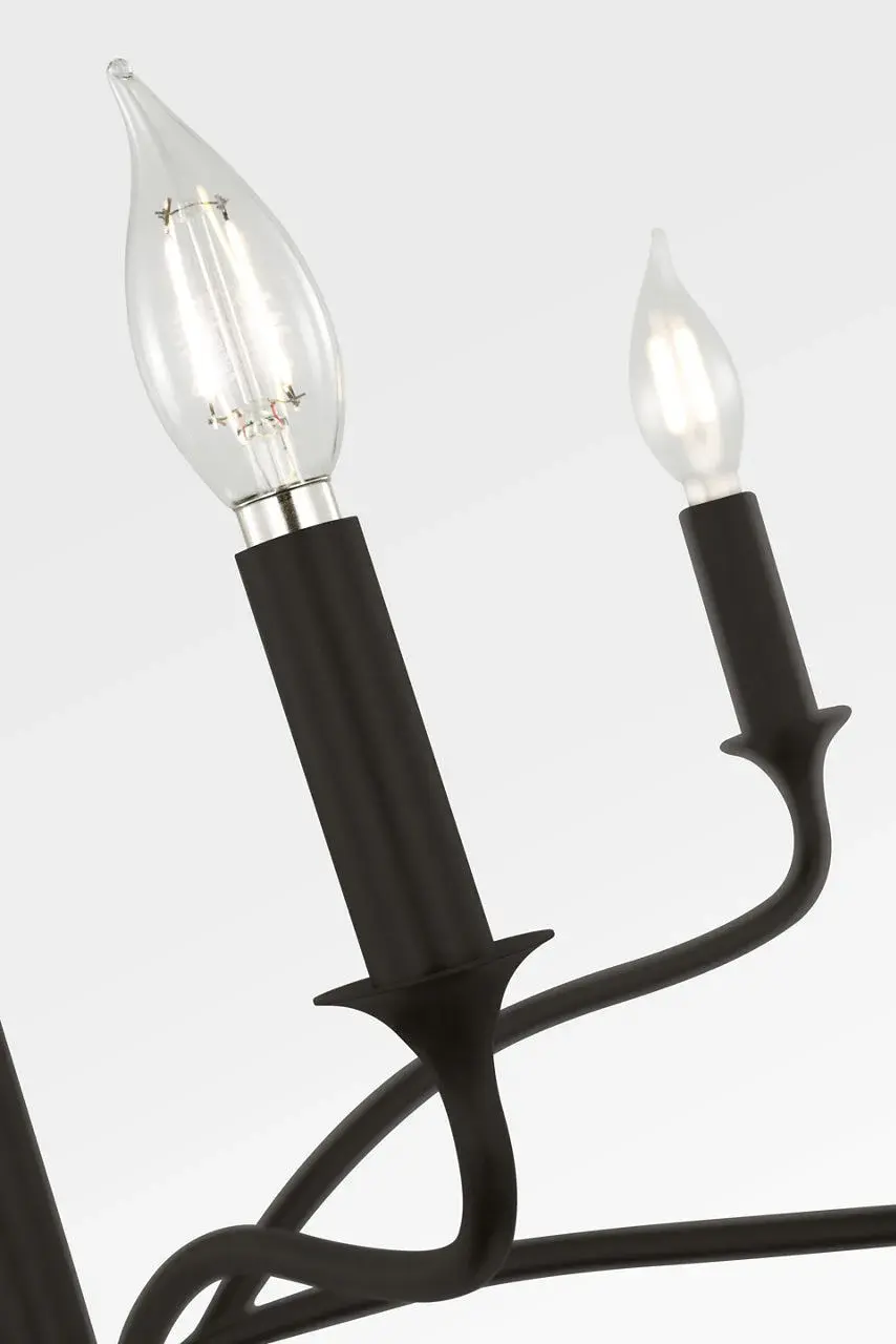 Graceful Transitional Chandelier with Timeless Sculptural Appeal - Image 2