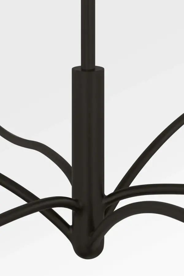 Graceful Transitional Chandelier with Timeless Sculptural Appeal - Image 3